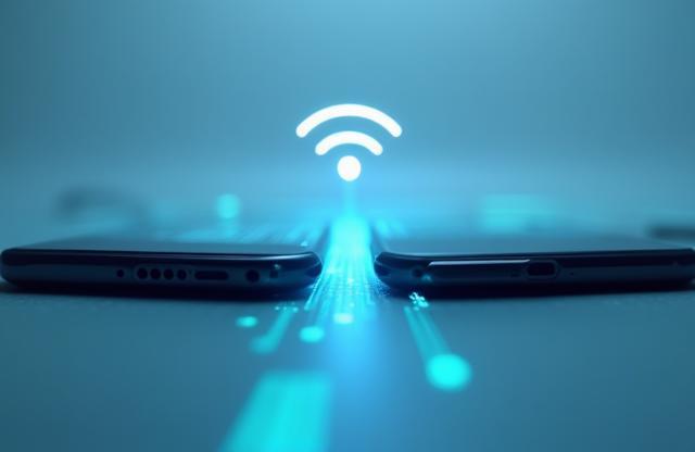 Data transfer between two mobile phones